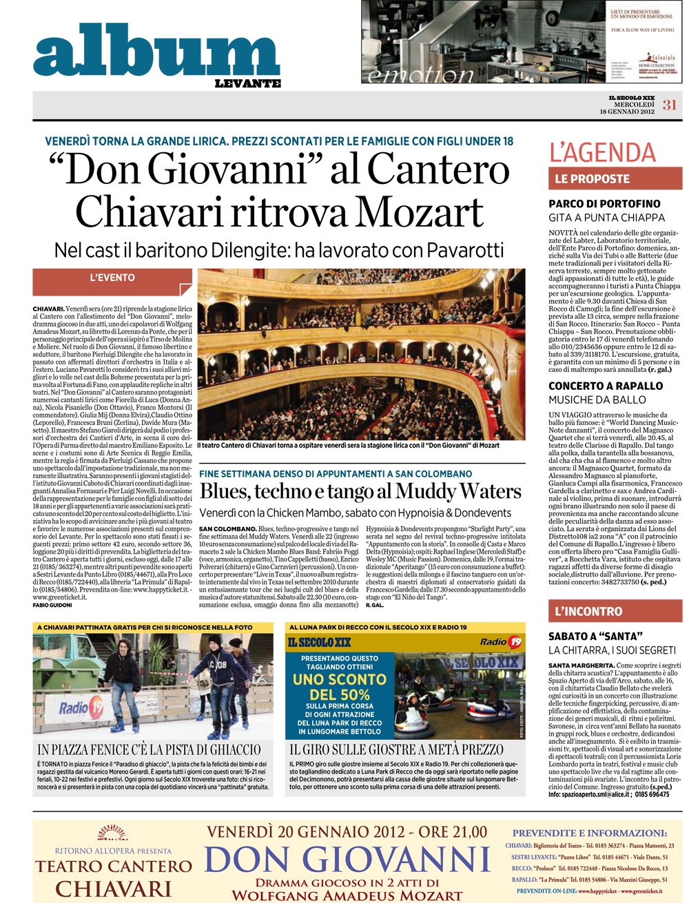 18.01.2012 – IL SECOLO XIX – Don Giovanni